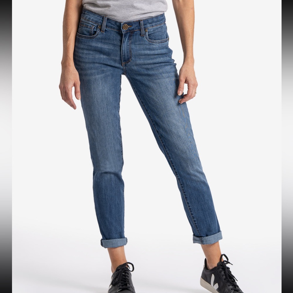 Kut From The Kloth Catherine Boyfriend Jeans, Straight Leg Size 12